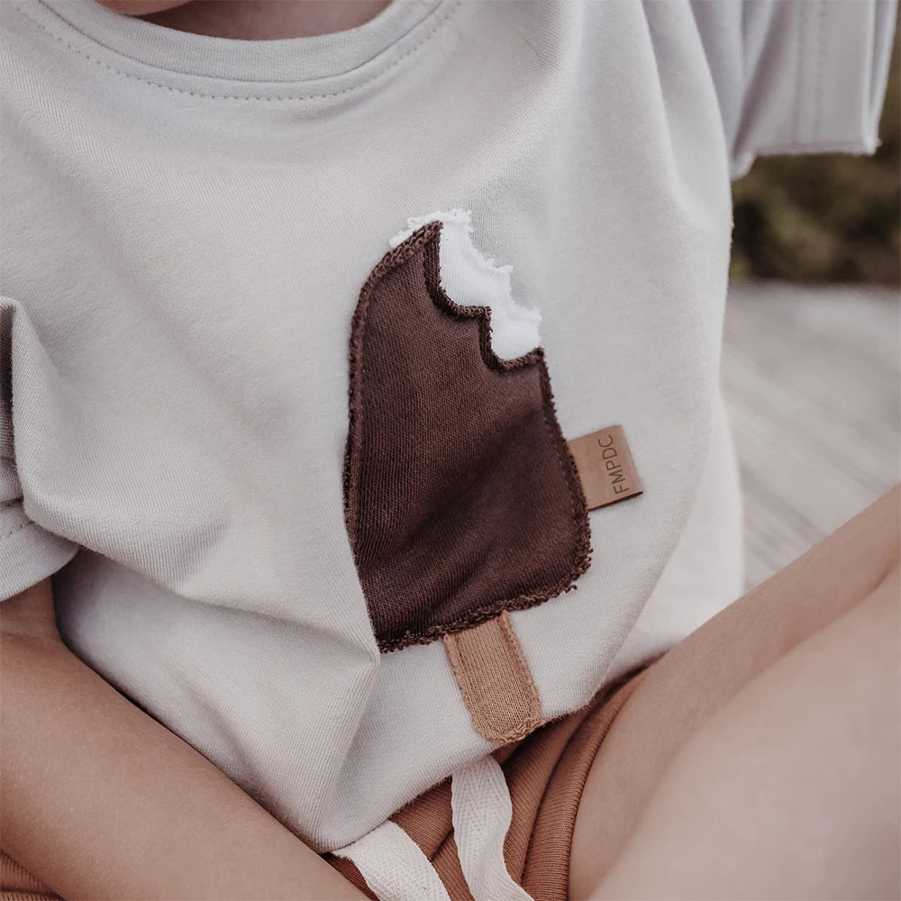 T-shirt bébé unisexe imprimé – Col rond et manches courtes