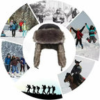 Unisex Warm Men's Women Trapper Cap Aviator Trooper Earflap Winter Flaps Ski Hat New Er Hats Russian Faux Fur Hats