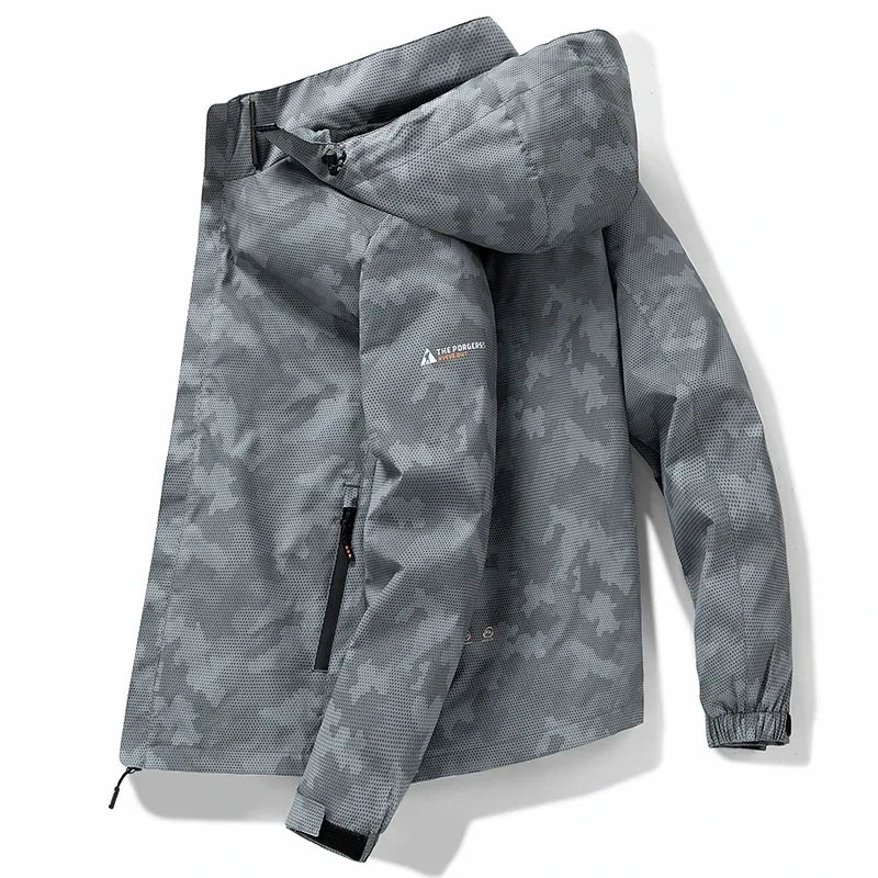 Coupe-Vent Homme À Capuche Imperméable – Camping Style Coréen Printemps Automne