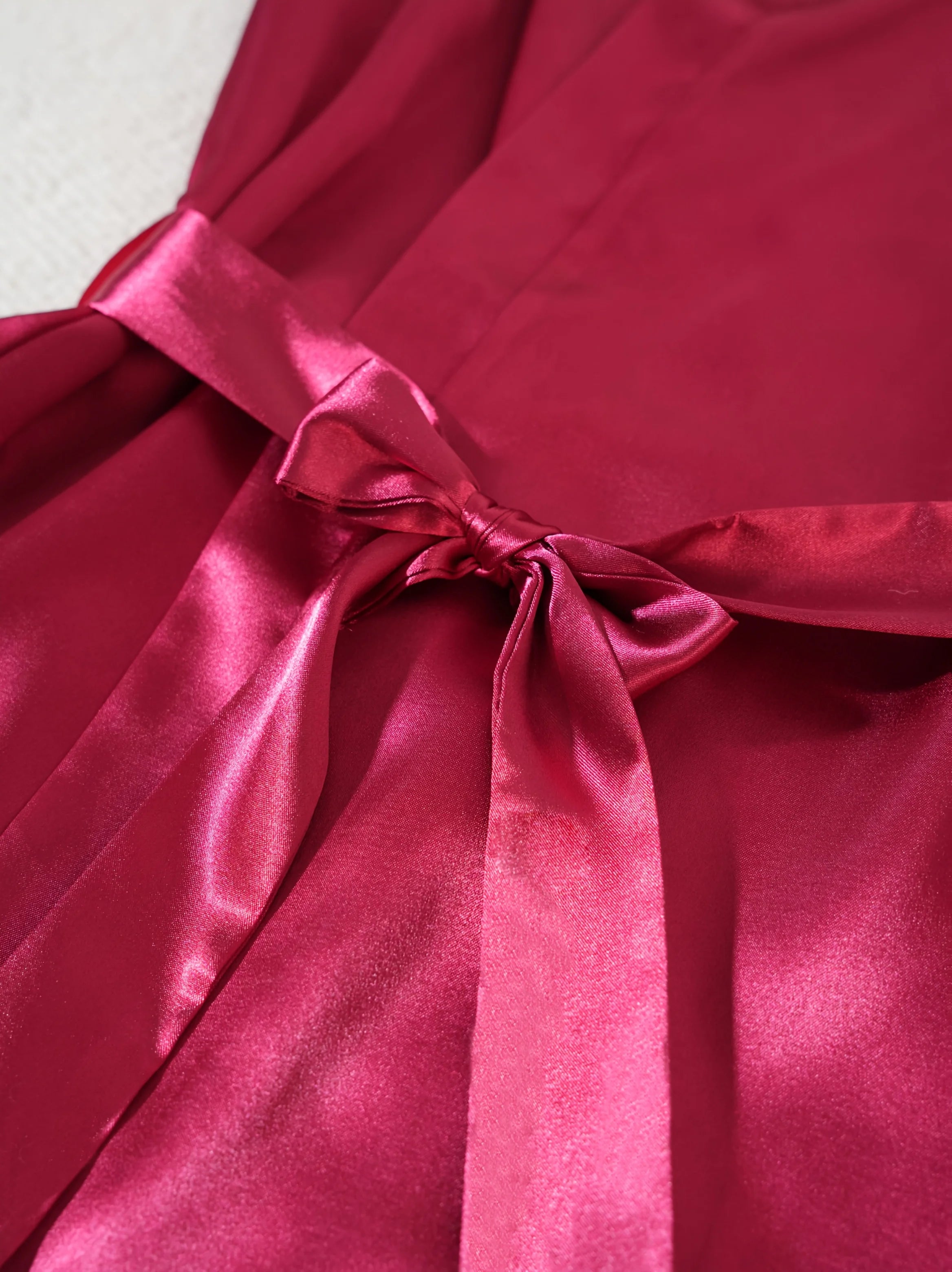 Ensemble Pyjama Satin 4 Pièces avec Robe