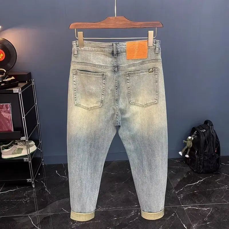Jean déchiré homme Y2K – Coupe slim délavée