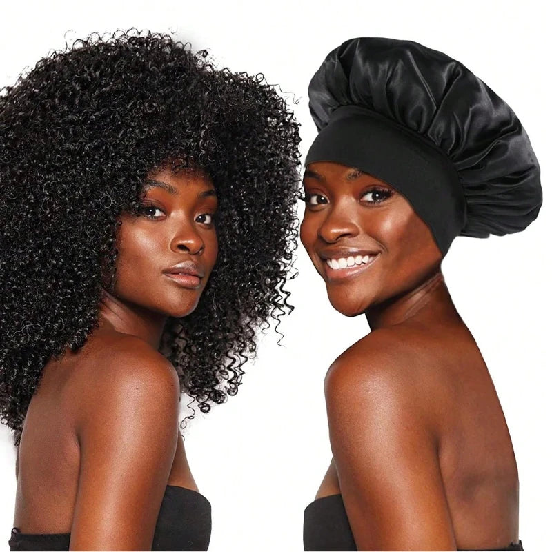 Soft Shower Caps Soft Silk Night Caps Hair Care Bonnet Nightcap for Women Beauty Salon Hair Care Hats Bathroom Products