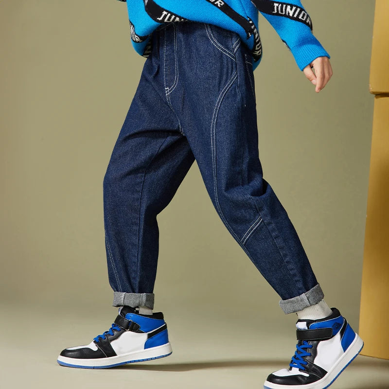 IENENS Kids Boys Clothes Jeans Pants Children Wears Denim Clothing Infant Baby Trousers Bottoms 4 5 6 7 8 9 10 11 Years