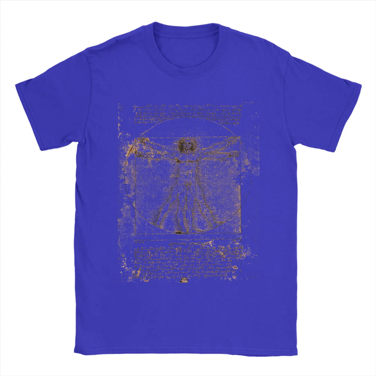 T-shirt Vitruve de Léonard de Vinci – Imprimé artistique en coton