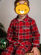 Ruffkids Velvet Baby Clothes Kids Pajamas Family Matching Pjs Loungewear Red Green Boys Girls Christmas Pyjamas Sets