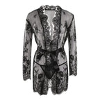Kimono Dentelle Transparent Femme