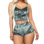 Women's Velvet Polyester Comfortable V-neck Underwear