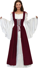 Women Medieval Dress Ren Faire Costume Renaissance Outfit  Dress