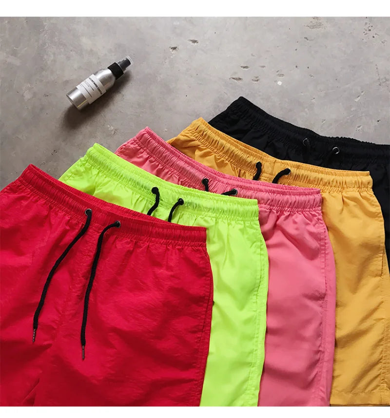 Men Summer Swim Shorts Trunks Beach Board Shorts waterproof Men's Running Sports Surffing Casual Short pants beach fitness pants