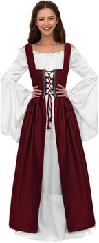 Women Medieval Dress Ren Faire Costume Renaissance Outfit  Dress