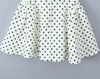YENKYE French Style Retro Polka Dot Deep V Halter Dress Women Sexy