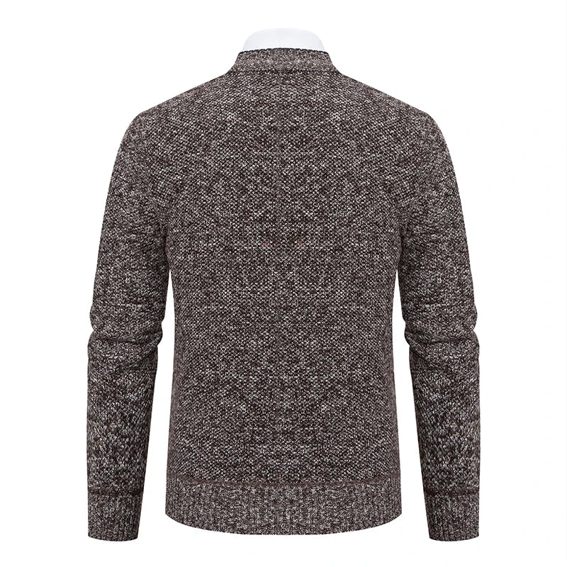 Cardigan Tricot Homme Col V – Pull Casual Chaud Automne Hiver M-4XL
