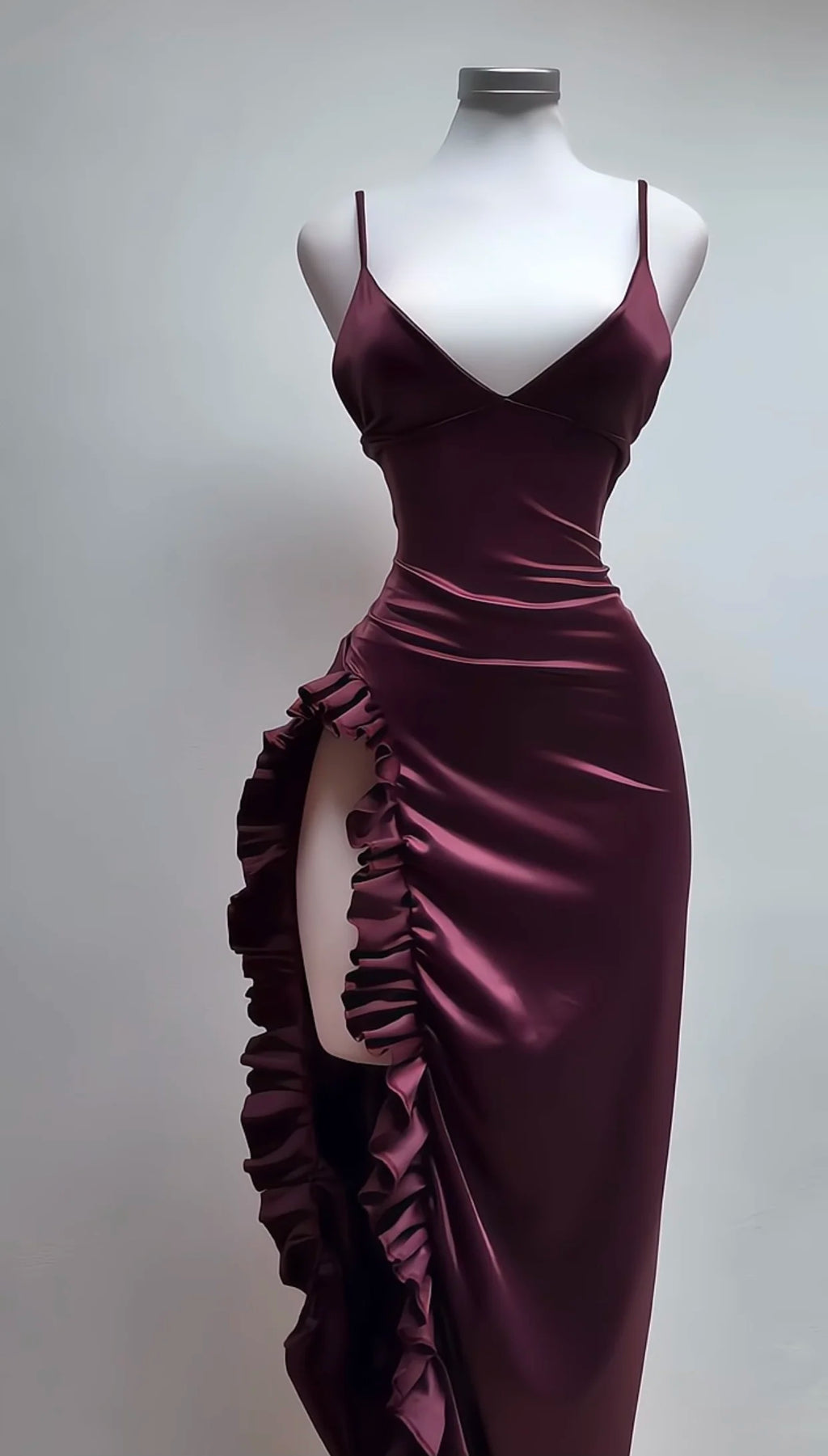 Best-selling new-style European cross-border dress with high-end style. Sexy V-neck backless halter top girl's dress.