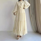 2026 New Women's Fashion Arab Long Robe Lady Party Dresses Spring