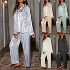 Sleepwear Summer Wear New Women's Youth Stripe Ice Silk Thin Short