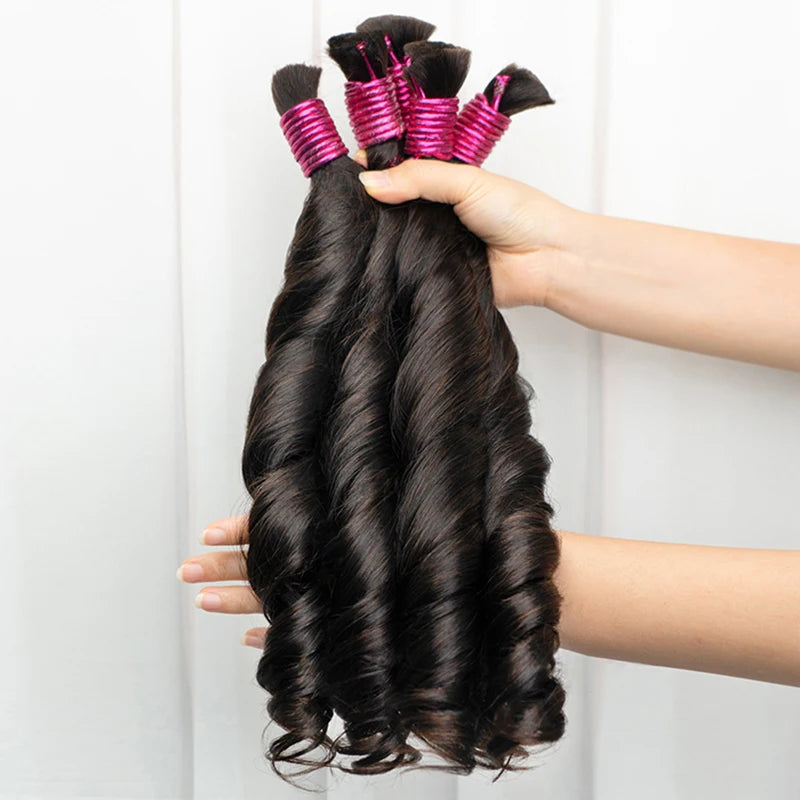 No Weft 100% Human Hair Bulk Extensions Raw Vietnamese Tissage Human Hair Bundles Braiding Extensiones De Cabello Cheveux Cabelo