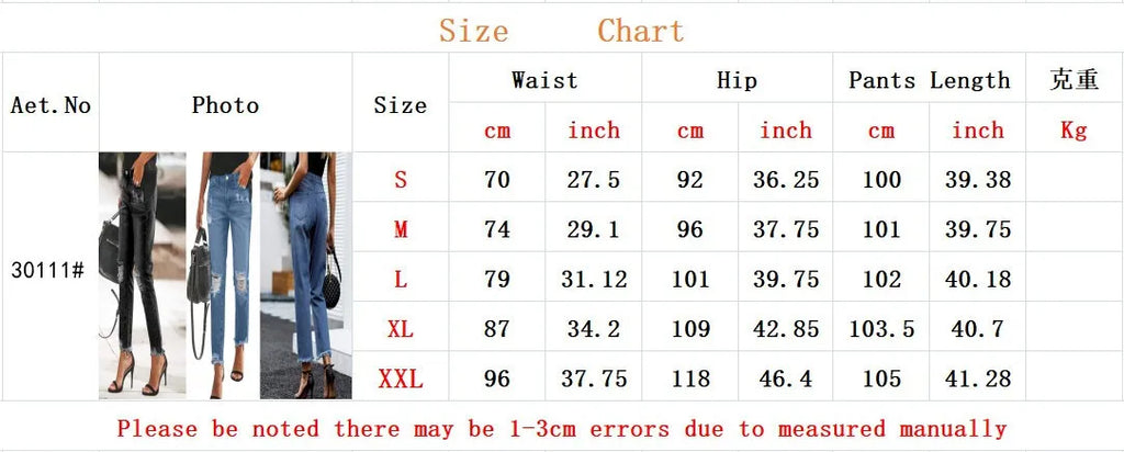 Washed Ripped Straight-leg Jeans. Four Seasons New Fashionable, Personalized, Casual and Comfortable 9-inch Jeans for Ladies