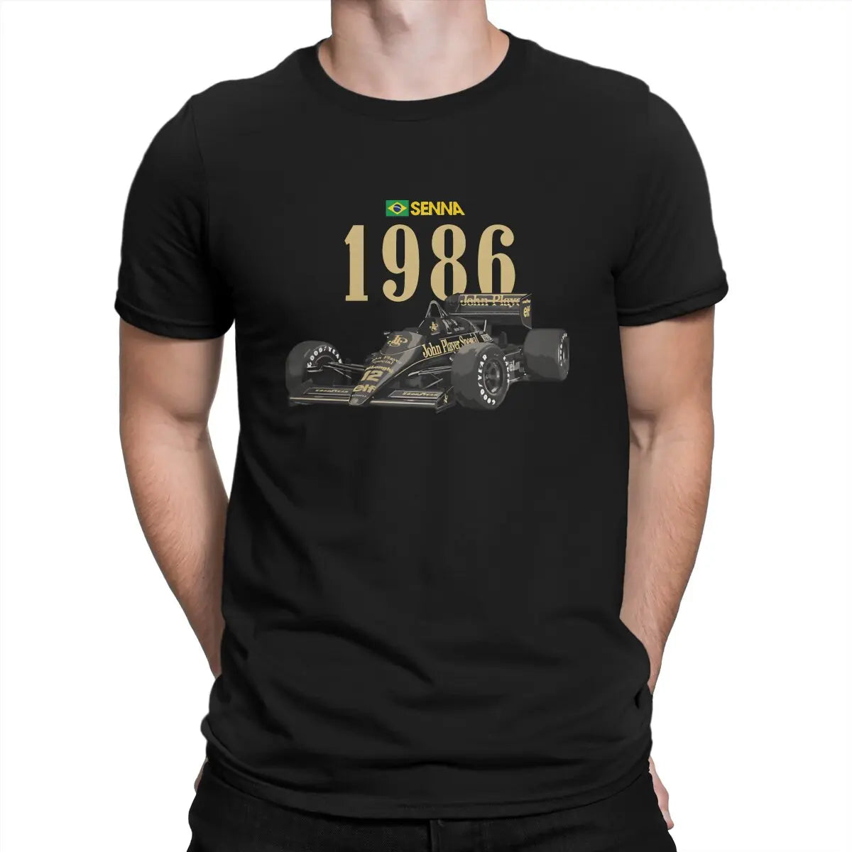 T-shirt Ayrton Senna homme – Streetwear motorsport en coton