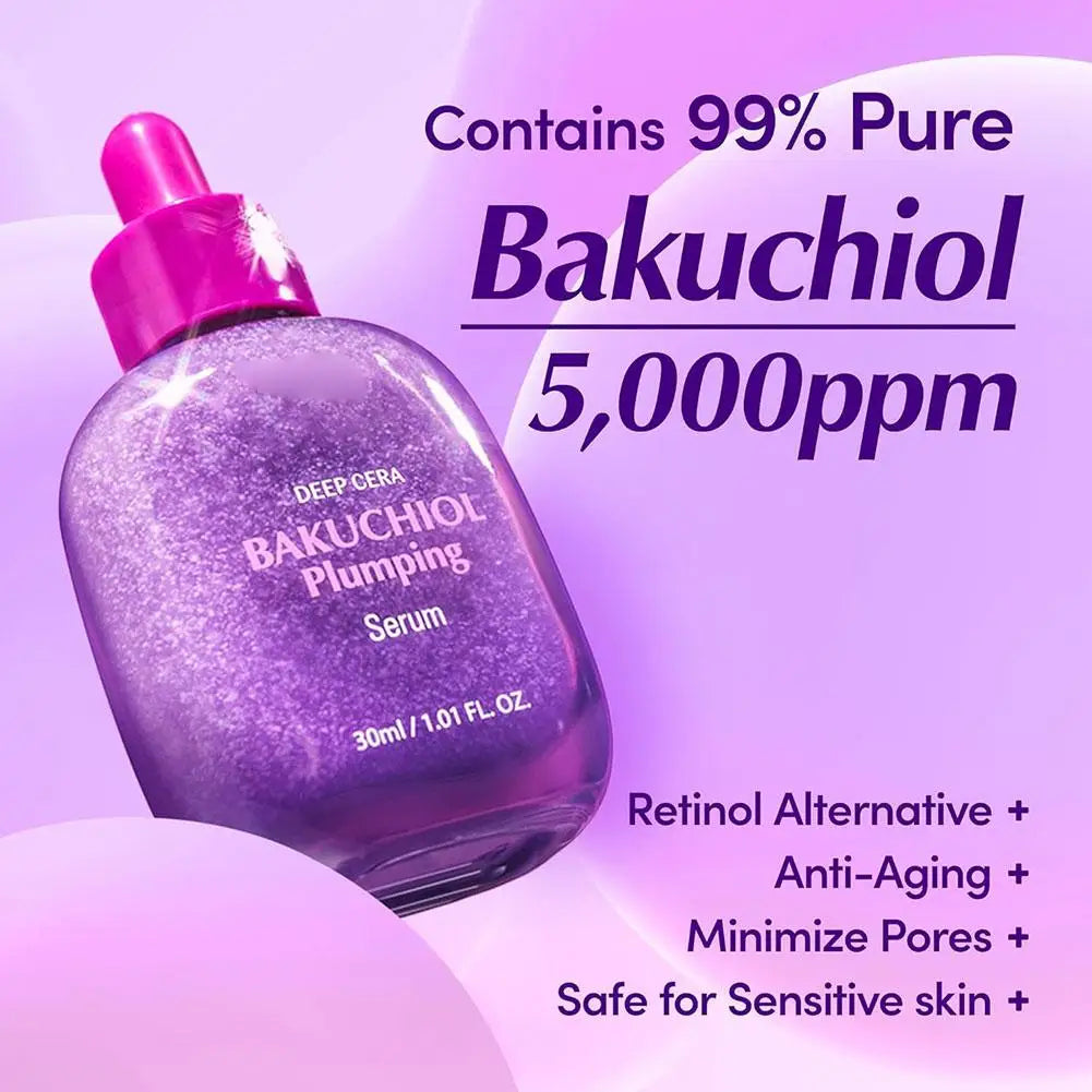 EQQUALBERRY 30ml Face Care Serum Moisturizing &Nourishing Brightening Illuminating Bakuchiol Plumping Serum Skincare Beauty Tool