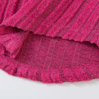 Baby Girl Clothes Set 3-8Y Knitted Long Sleeve Tops + Pants Kids Ribbed Jumpsuit Autumn Winter Warm Outfit Children Clothing