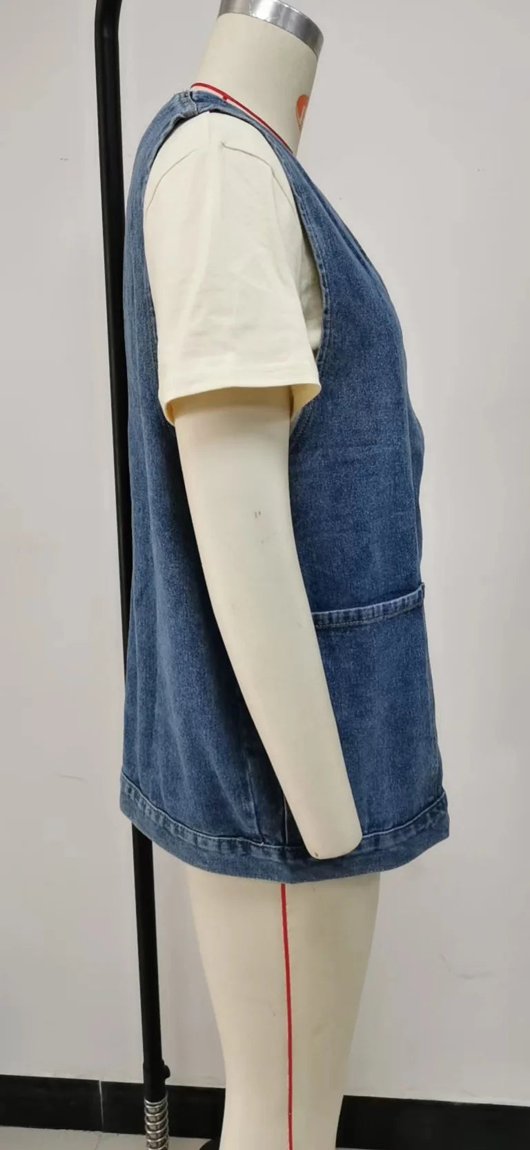 2025 Newest Fashion Denim Vest For Women Sleeveless Casual Loose Long Jeans Jacket Coat Street Hipster Female Clothing S-XXL