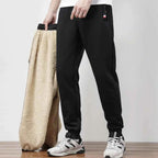 Pantalon Jogging Homme Polaire Chaud – Cordon Taille Élastique Hiver Confort