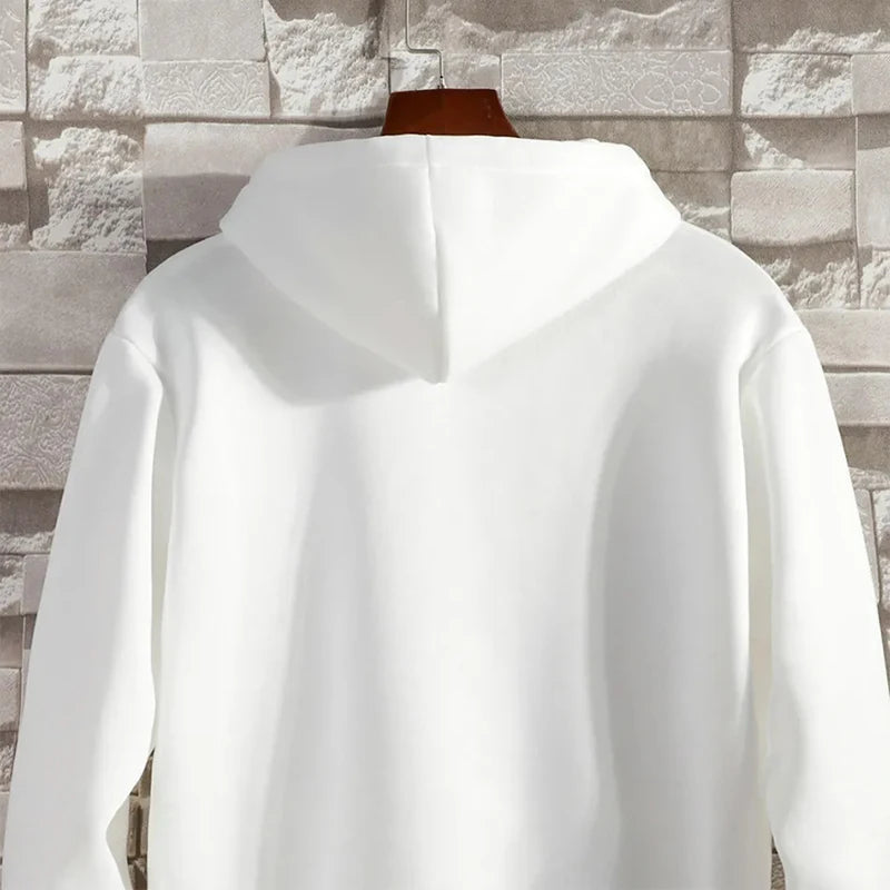 Hoodie homme zippé – Coton et polyester