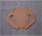 Veste zippée femme – Col montant et coupe ajustée