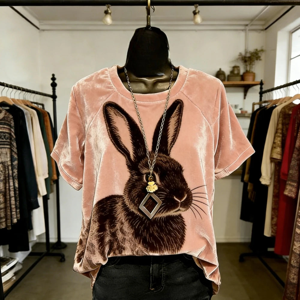 T-shirt femme imprimé dégradé – Streetwear coupe ample