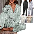 Sleepwear Summer Wear New Women's Youth Stripe Ice Silk Thin Short