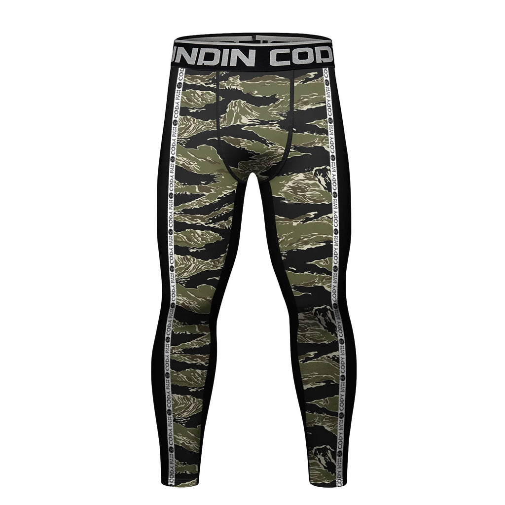 Legging Compression MMA Homme – BJJ Kickboxing Fitness Impression 3D