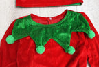 Enfant Elf Costume Christmas Toddler Niño Red Velvet Holiday Elfs Outfit Fancy Dress Up Costumes For Enfants New Arrivals 2026