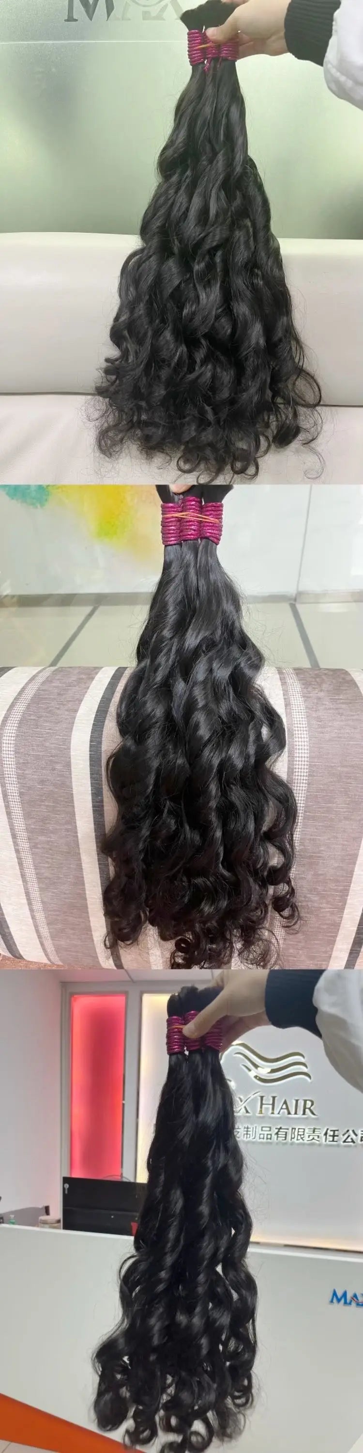 Mega Hair Cabelo Humano Raw Vietnamese Human Hair Bundles For Braiding 100% Unprocessed No Weft Human Hair Bulk Extensions