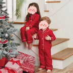 Ruffkids Velvet Baby Clothes Kids Pajamas Family Matching Pjs Loungewear Red Green Boys Girls Christmas Pyjamas Sets