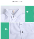Chemise enfant à col rabattu – Style habillé