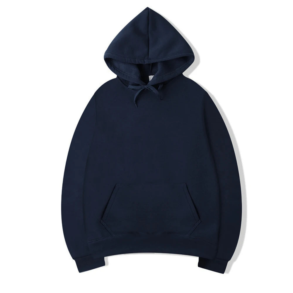 Hoodie homme à capuche – Coloris unis et coupe régulière