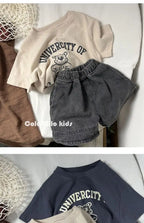 Pure Cotton Kids T-shirt Summer Clothes Short Sleeved Tops Tees Children Costume Fashion Cartoon Boys T Shirts Round Collar