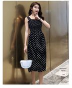 robe femme Summer Polka Dot Womens Dresses Elegant Square Neck