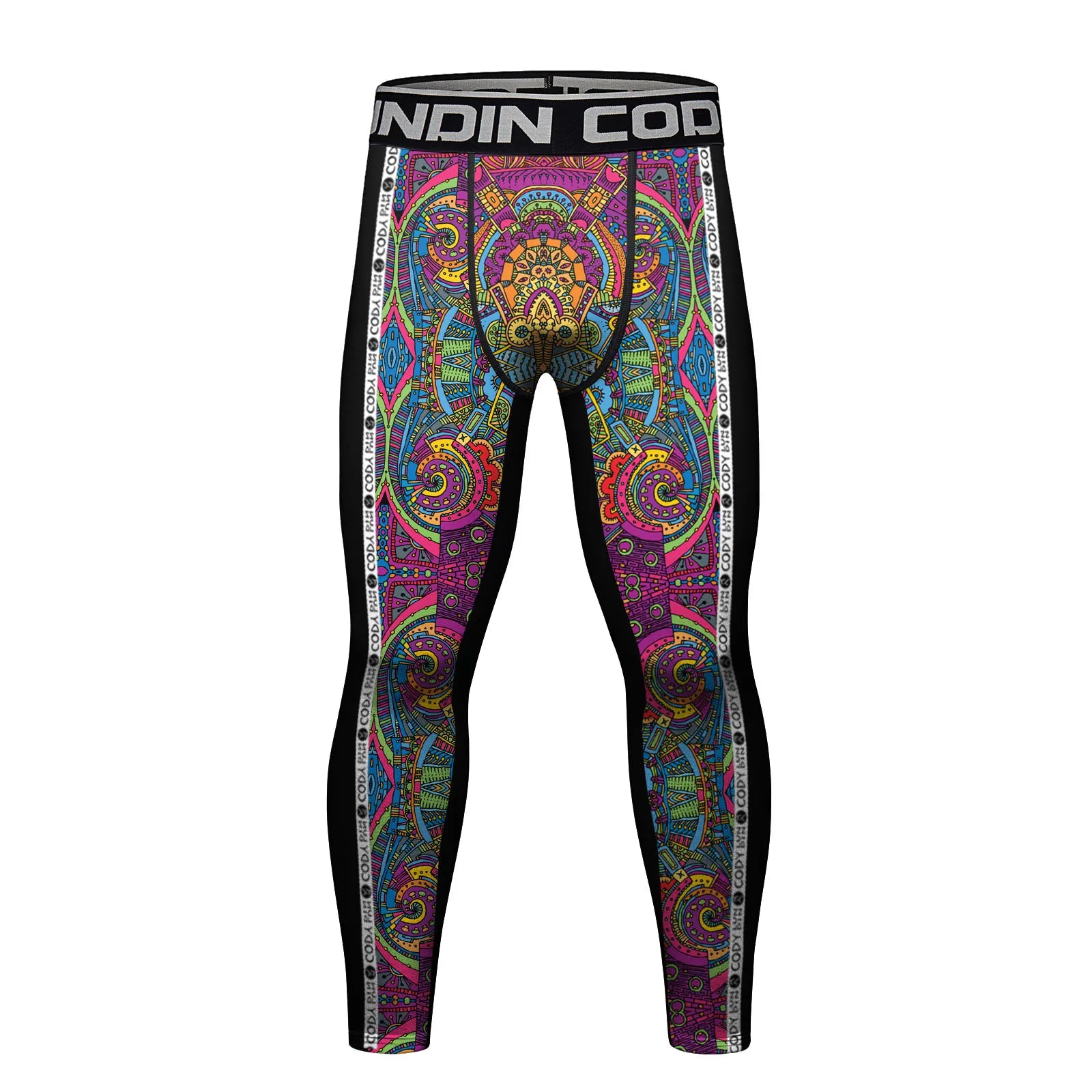 Legging Compression MMA Homme – BJJ Kickboxing Fitness Impression 3D