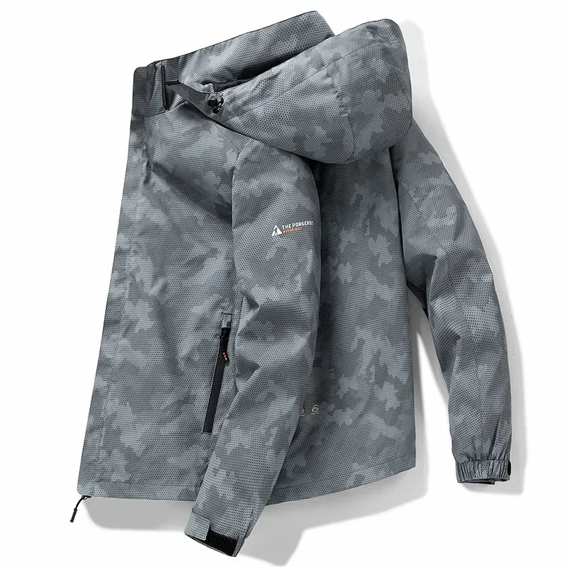 Coupe-Vent Homme À Capuche Imperméable – Camping Style Coréen Printemps Automne