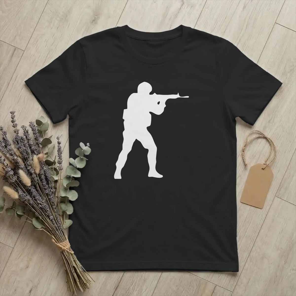 Men's T-Shirts Counters Shooting Striking Go Awesome Cotton Tee Shirt Short Sleeve Game Silhouette T Shirts O Neck Clothes Gift