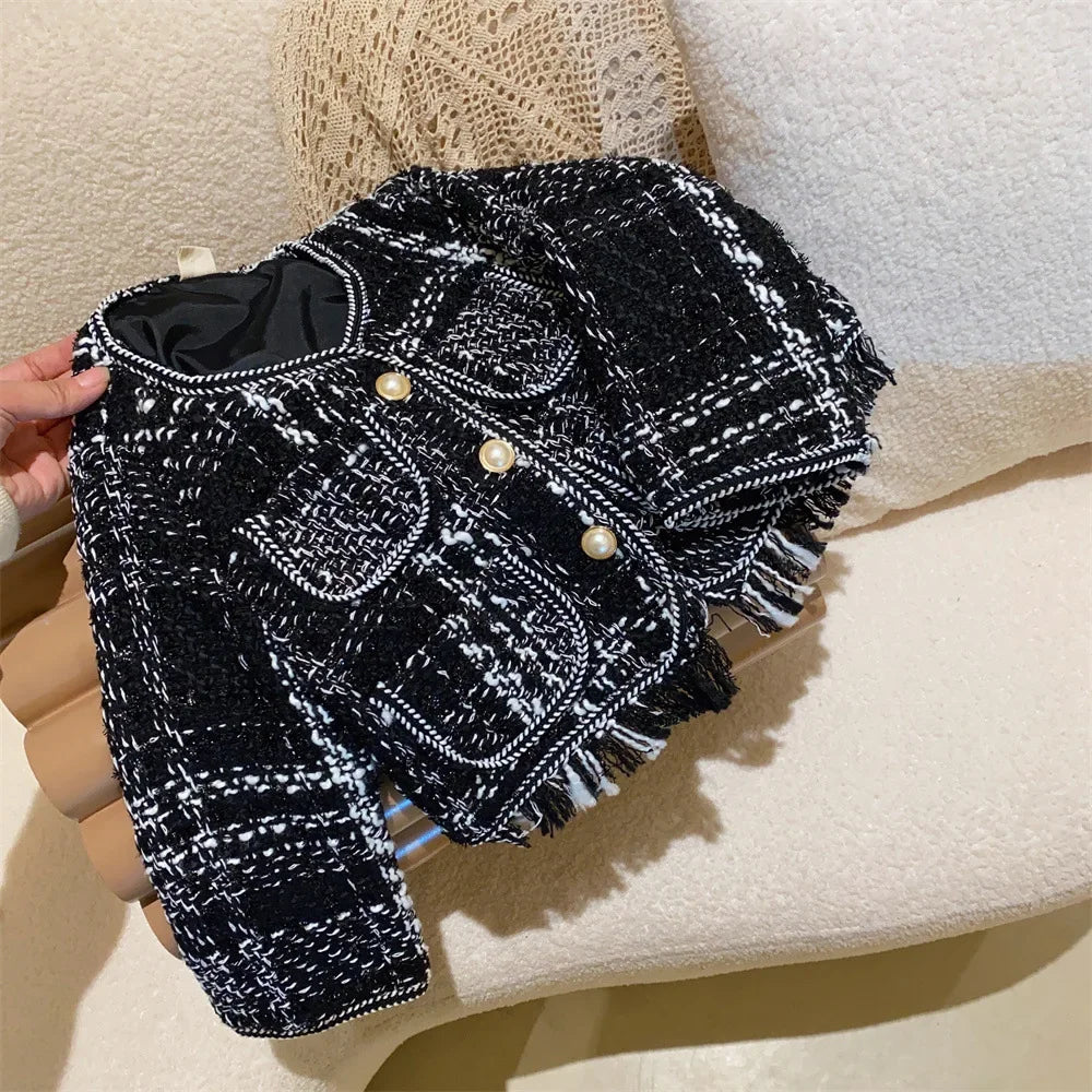 Children's Clothing Sets Woven Coat + Bell-bottom Pants 2pcs Toddler Girl Clothes Baby Girl Outfit Set Kids Boutique Clothes