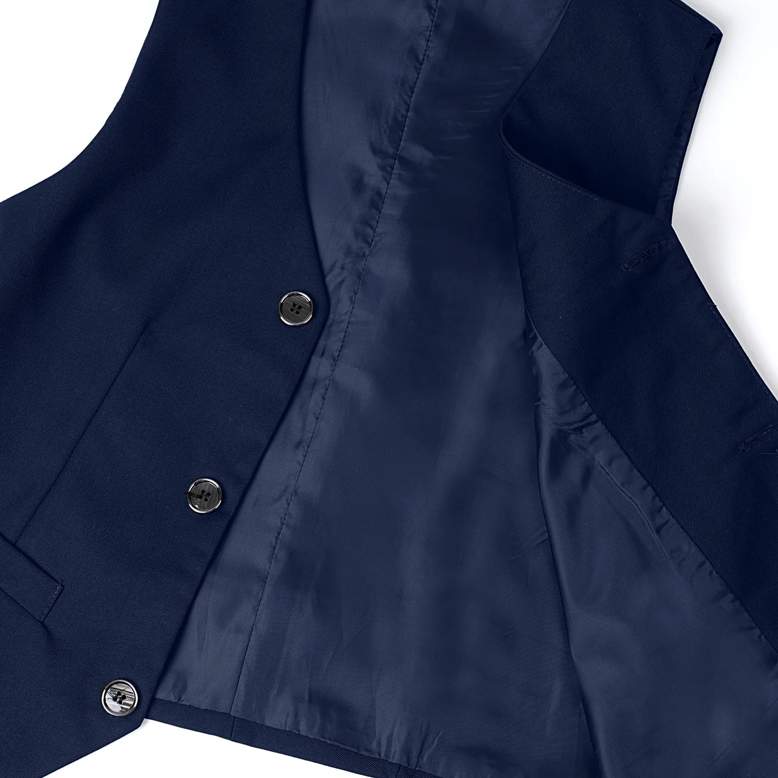 Kids Vest Children Black Boys Waistcoats Toddler Dress Suit Teenager Wedding Formal Piano Performance School Party Navy Clothes
