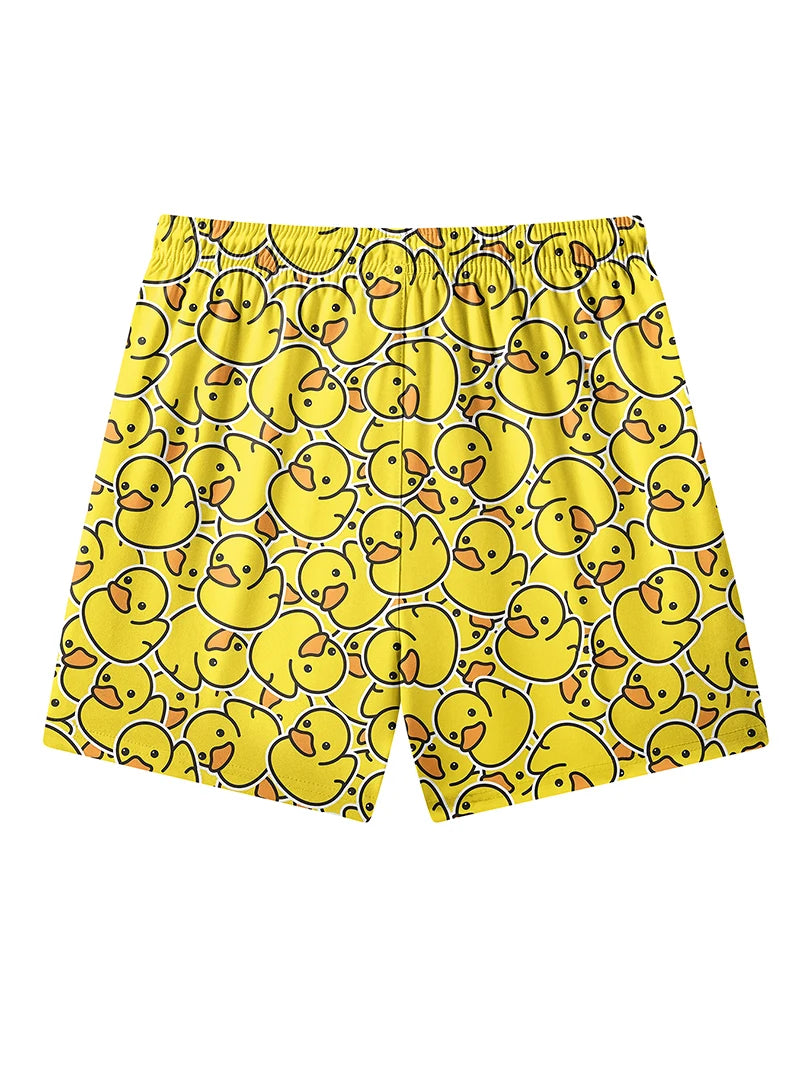 3D Print 2 in 1 Mens Swim Trunks Summer Quick Dry Beach Shorts with Phone Pocket Swimwear Swimsuit Bathing Suit  Board Shorts