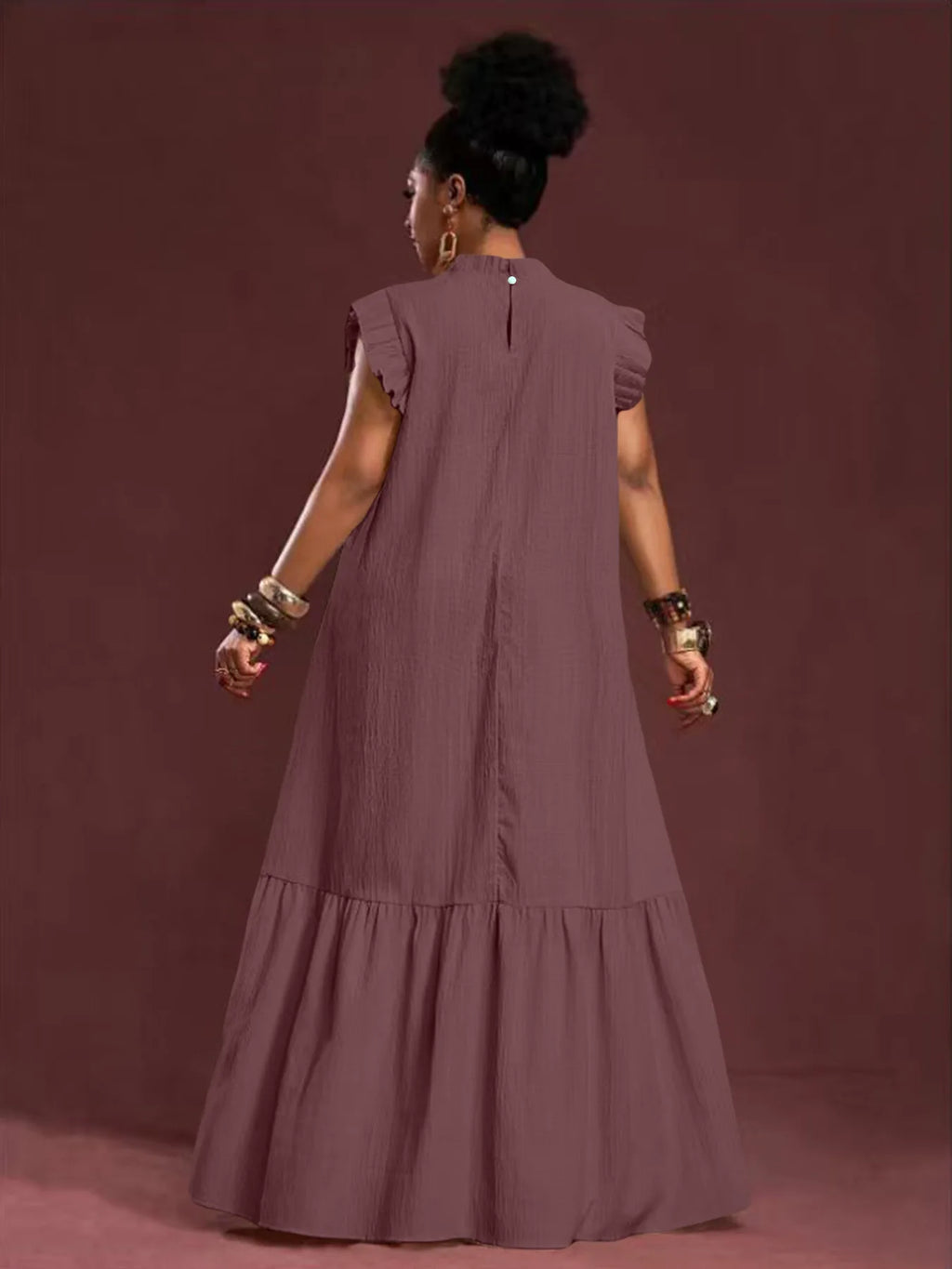 Plus Size Women's Elegant Skirt Dress Casual Work European American Style with Pleated Texture And Large Swing Hemline