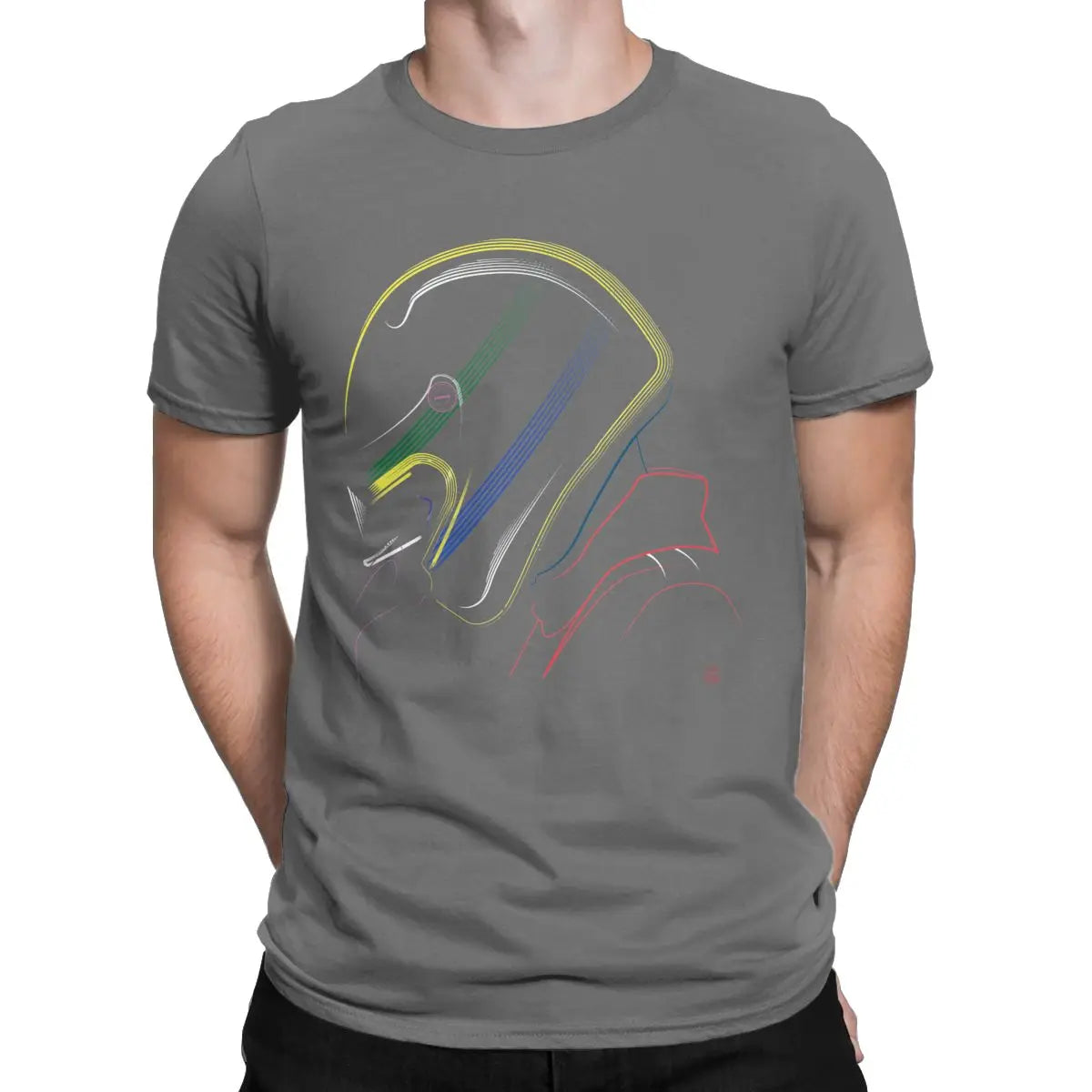 T-shirt Ayrton Senna Helmet homme – Coton streetwear motorsport