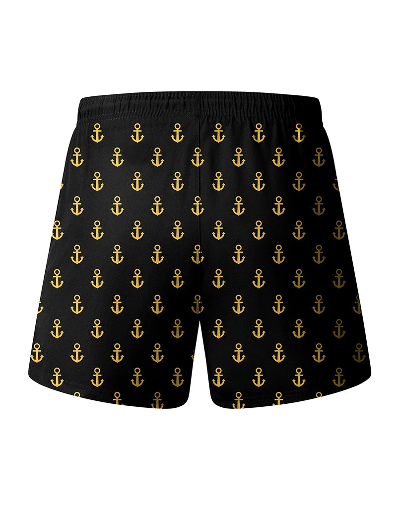 3D Print 2 in 1 Mens Swim Trunks Summer Quick Dry Beach Shorts with Phone Pocket Swimwear Swimsuit Bathing Suit  Board Shorts