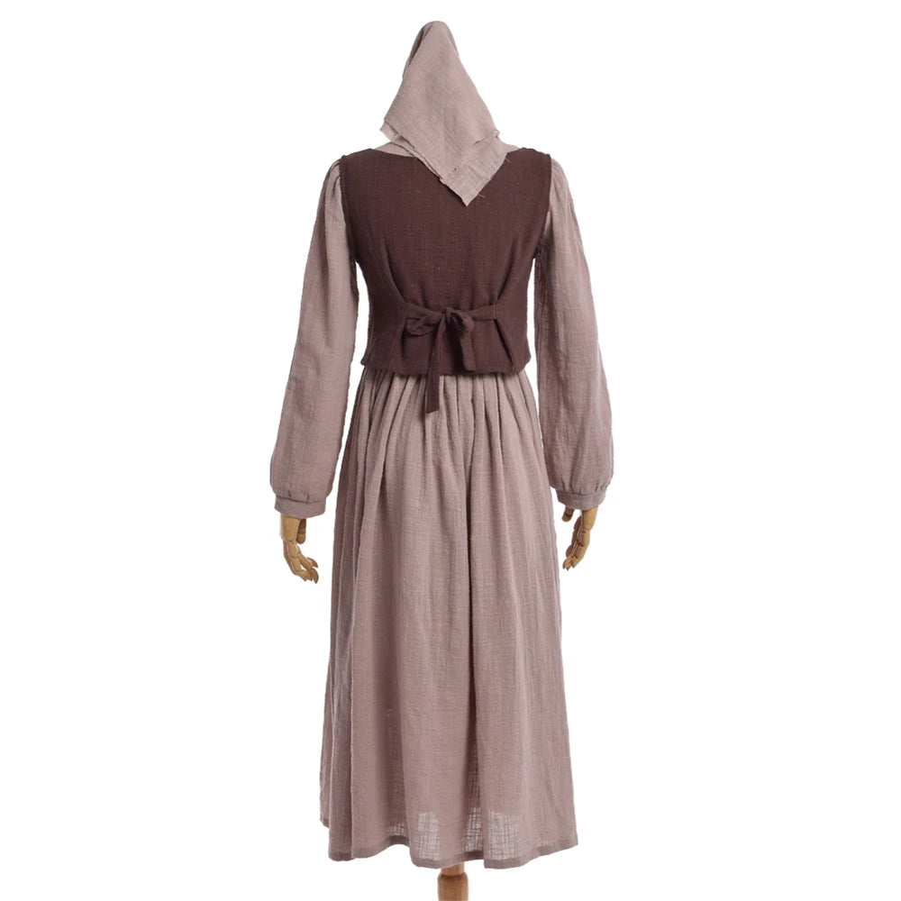 Robe Victorienne Vintage Manches Longues