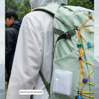 Unisex Adult EVA Waterproof Long Raincoat Hooded Drawstring Design Portable Outdoor Travel Fishing Camping Windproof Rain Wear