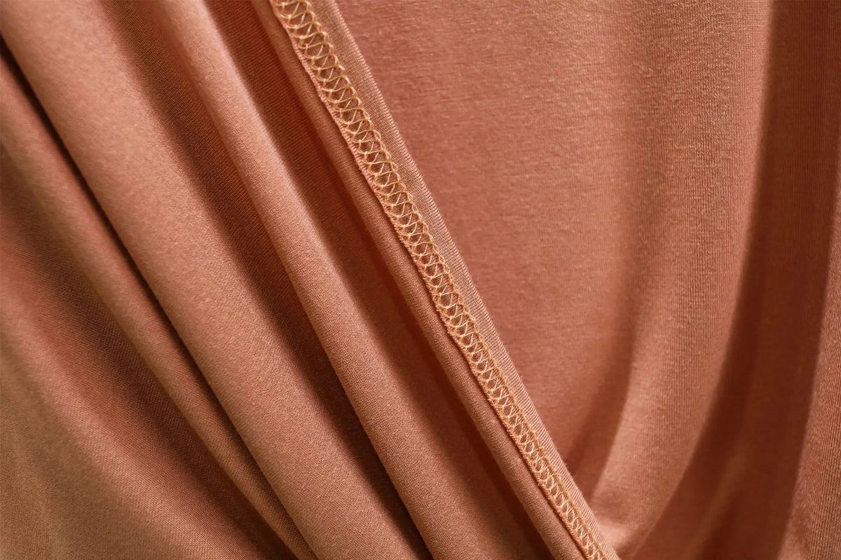 Plus size L to 6XL Modal V-Neck sleepdress summer women Loose homewear dress solid color casual long nightdress comfort homewear